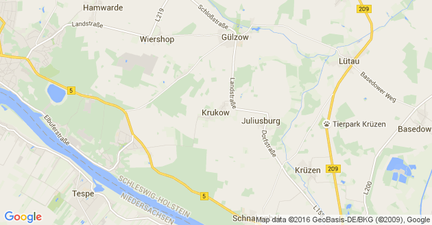 Karte Krukow Kreis Herzogtum Lauenburg