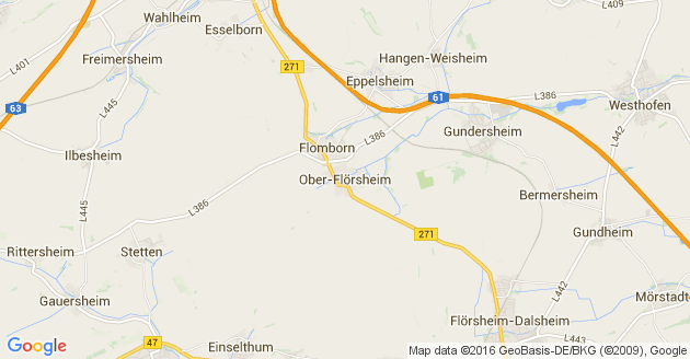 Karte Ober Flörsheim