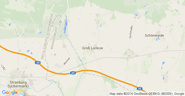 Karte Groß Luckow