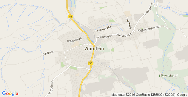 Karte Warstein