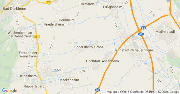 Karte Rödersheim Gronau