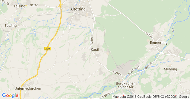 Karte Kastl Kreis Altötting