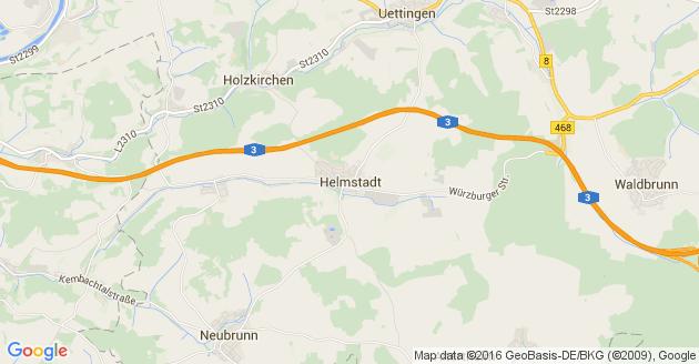 Karte Helmstadt in Unterfranken