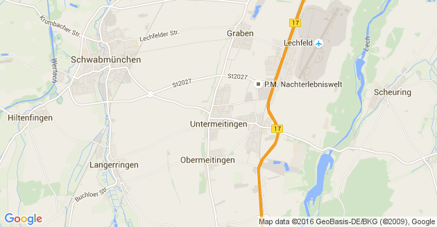 Karte Untermeitingen         