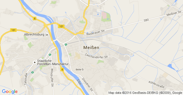Karte Meißen