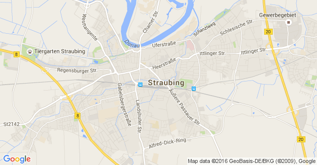 Karte Straubing