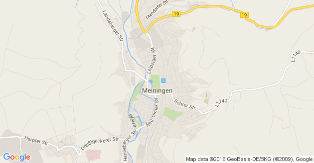 Karte Meiningen