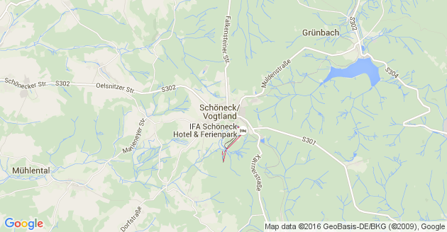 Karte Schöneck im Vogtland