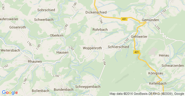 Karte Woppenroth