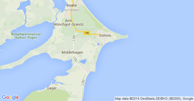 Karte Thiessow Ostseebad