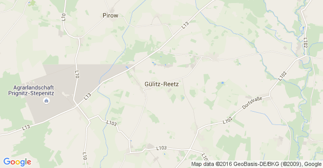 Karte Gülitz Reetz