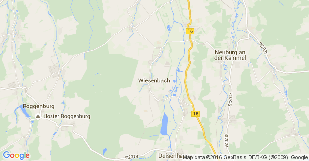 Karte Wiesenbach in Schwaben