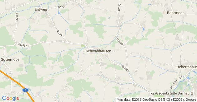 Karte Schwabhausen bei Dachau