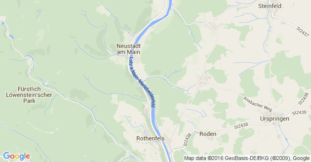 Karte Urspringen bei Lohr