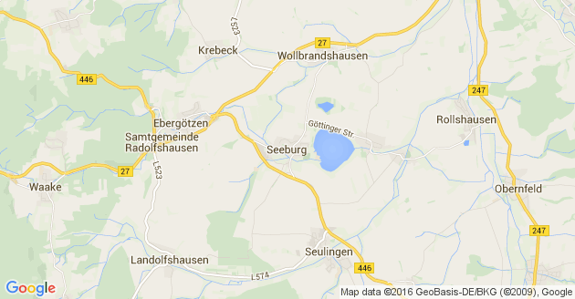 Karte Seeburg in Niedersachsen
