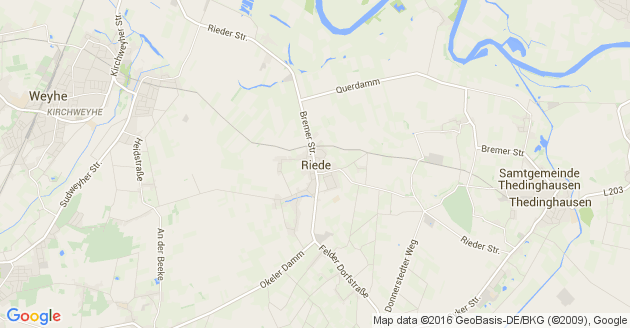 Karte Riede Kreis Verden