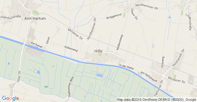 Karte Hille
