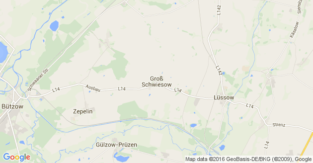 Karte Groß Schwiesow