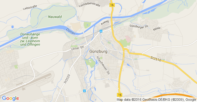 Karte Günzburg