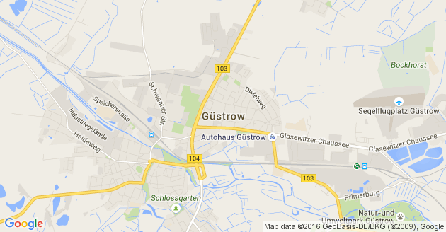 Karte Güstrow