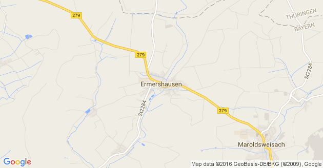 Karte Ermershausen