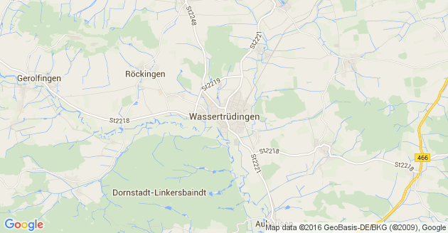 Karte Wassertrüdingen
