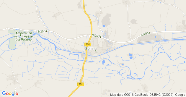 Karte Zolling