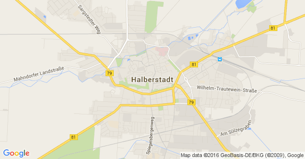 Karte Halberstadt            