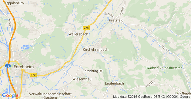 Karte Kirchehrenbach