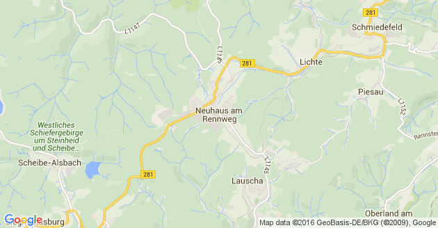 Karte Neuhaus am Rennweg