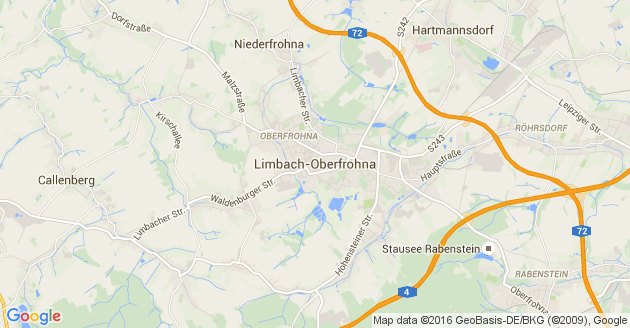Karte Limbach Oberfrohna