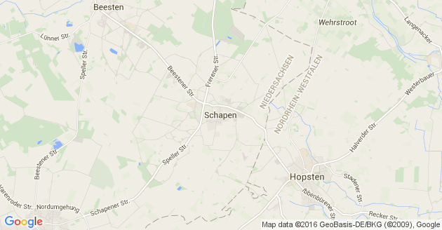 Karte Schapen im Emsland