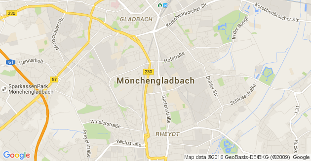 Karte Mönchengladbach        