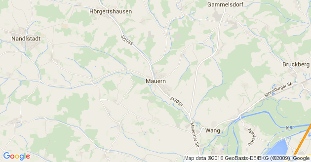 Karte Mauern Kreis Freising