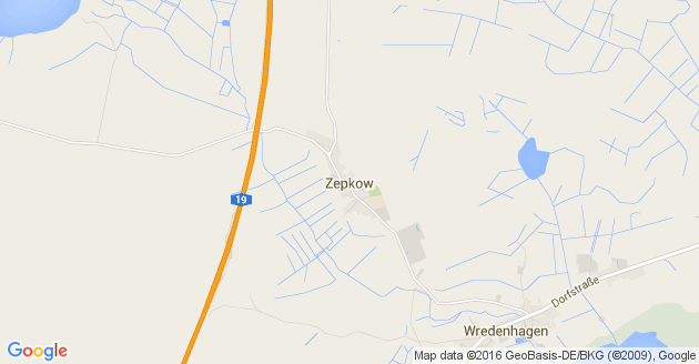 Karte Zepkow
