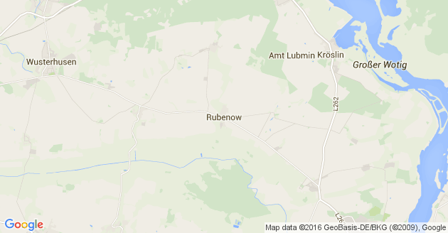 Karte Rubenow