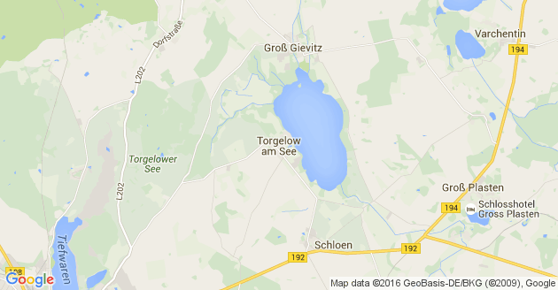 Karte Torgelow am See