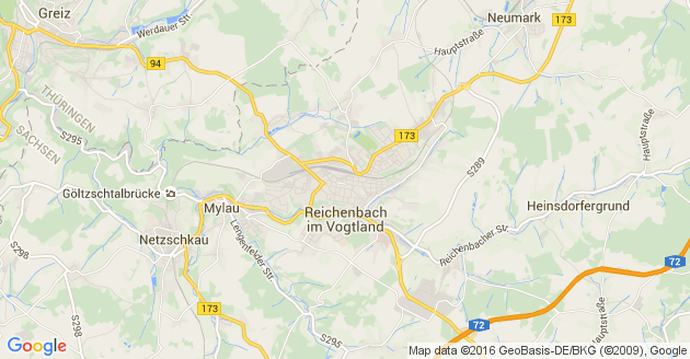 Karte Limbach bei Reichenbach im Vogtland