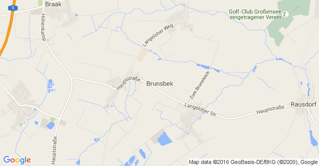 Karte Brunsbek