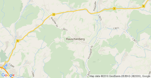 Karte Rauschenberg in Hessen