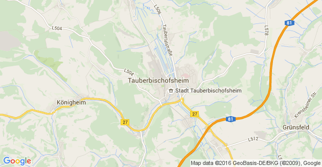 Karte Tauberbischofsheim     