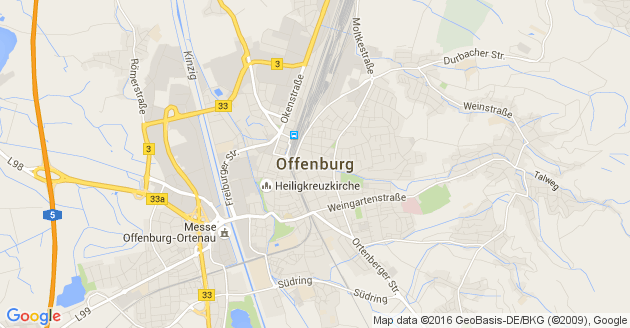 Karte Offenburg              
