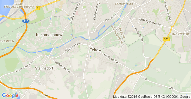 Karte Teltow