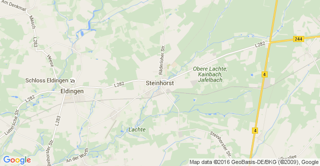 Karte Steinhorst in Niedersachsen