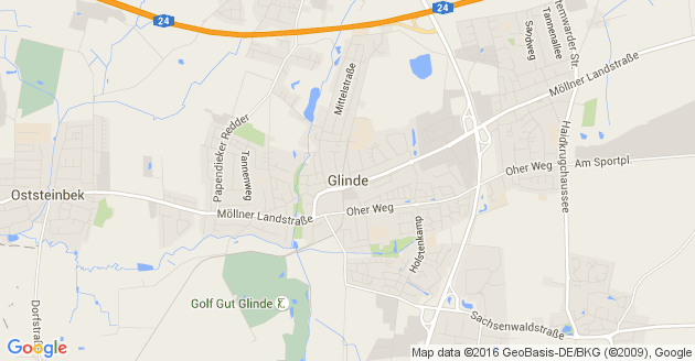 Karte Glinde Kreis Stormarn