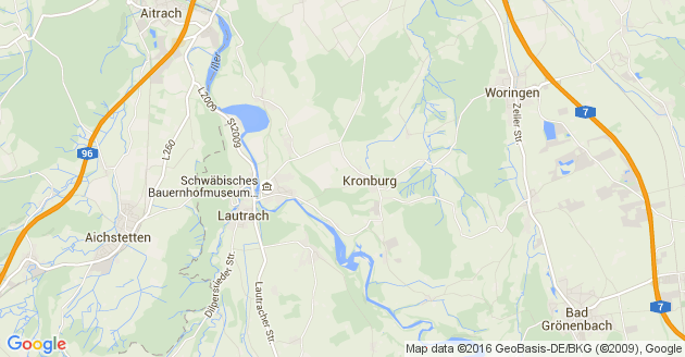 Karte Vöhringen an der Iller