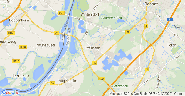 Karte Iffezheim              
