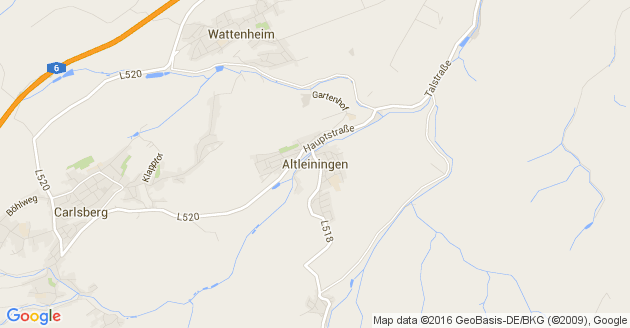 Karte Altleiningen