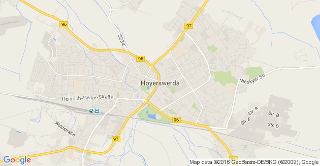 Karte Hoyerswerda