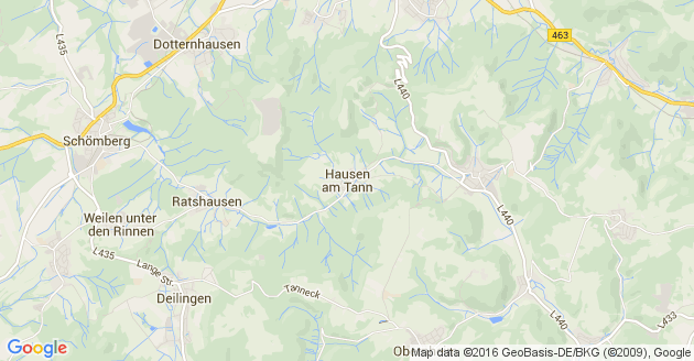 Karte Hausen am Tann